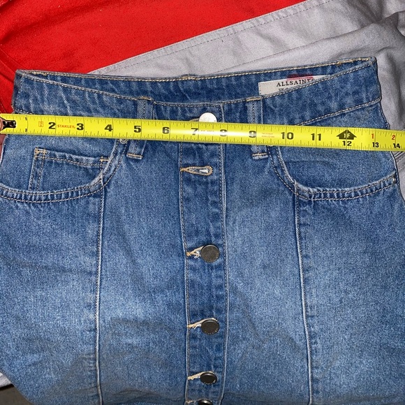 All Saints Denim Skirt - Picture 5 of 6